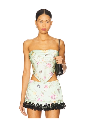 Lovers and Friends Meaux Scarf Top in Mint. Size L. Also in XS, S, M.