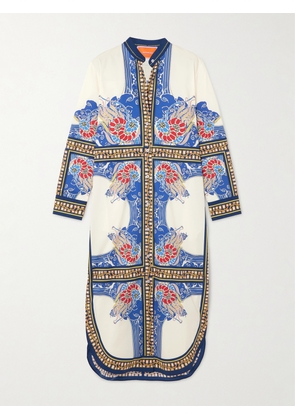 La DoubleJ - Sundowner Printed Cotton-poplin Tunic - Multi - xx small,x small,small,medium,large,x large