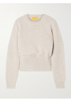 Guest In Residence - Alina Cashmere And Silk-blend Sweater - Neutrals - x small,small,medium,large,x large