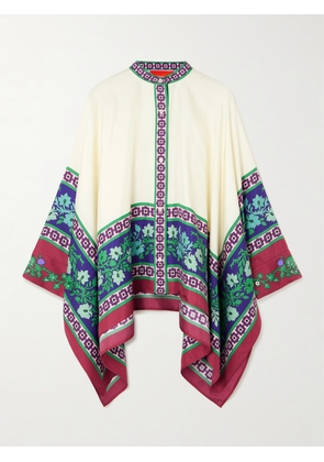 La DoubleJ - Foulard Printed Silk Blouse - Red - xx small,x small,small,medium,large,x large