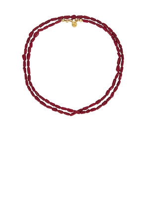 Maison Irem Nungwi Necklace in Red.