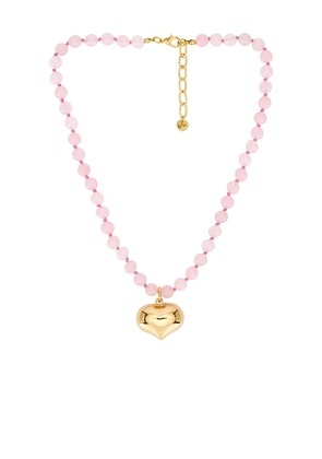 Maison Irem Sweet Pea Necklace in Pink.