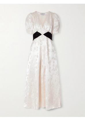 Gabriela Hearst - Larkin Belted Floral-jacquard Silk-satin Maxi Dress - Ivory - IT36,IT38,IT40,IT42,IT44,IT46