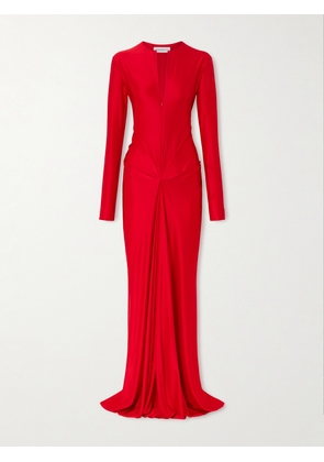 Victoria Beckham - Gathered Satin Gown - UK 4,UK 6,UK 8,UK 10,UK 12,UK 14