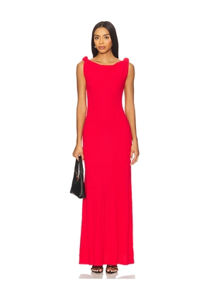 Line & Dot Willow Sweater Dress in Red. Size L. Also in S, XS, M.