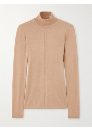 Gabriela Hearst - Steinem Cashmere And Silk-blend Turtleneck Sweater - Brown - x small,small,medium,large,x large