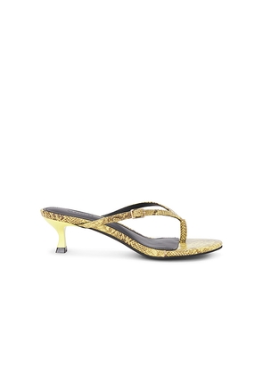 Nakedvice The Tayla Heel Sandal in Yellow. Size 10. Also in 5, 7, 8, 9.