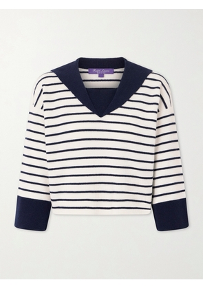 Ralph Lauren Collection - Striped Cashmere Sweater - Blue - xx small,x small,small,medium,large,x large