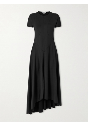 Victoria Beckham - Stretch-jersey Zip-up Midi Dress - Black - UK 4,UK 6,UK 8,UK 10,UK 12,UK 14,UK 16
