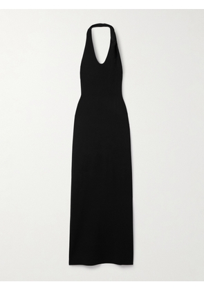 SIR. - Solari Stretch Recycled-jersey Halterneck Maxi Dress - Black - 00,1,2,3,4