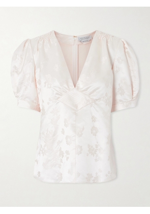 Gabriela Hearst - Oberon Floral-jacquard Silk-twill Blouse - Ivory - IT36,IT38,IT40,IT42,IT44,IT46,IT48