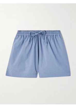 Matteau - + Net Sustain Organic Cotton-poplin Shorts - Blue - 1,2,3,4,5