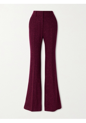 Gabriela Hearst - Rhein Wool And Cashmere-blend Flared Pants - Burgundy - IT38,IT40,IT42,IT44,IT46