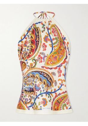 Etro - Paisley-print Silk-twill Top - Multi - One size