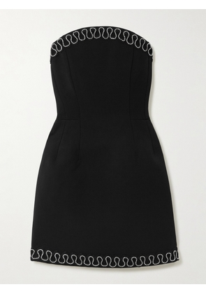 Rebecca Vallance - Nyx Strapless Crystal-embellished Crepe Mini Dress - Black - UK 4,UK 6,UK 8,UK 10,UK 12,UK 14
