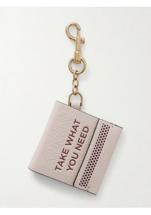 Anya Hindmarch - Match Book Leather And Gold-tone Keychain - Cream - One size