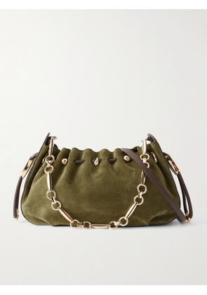 Zimmermann - Halcyon Suede Shoulder Bag - Green - One size