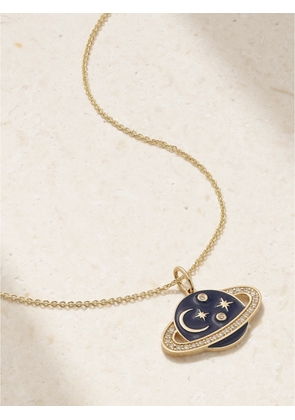 Sydney Evan - Celestial 14-karat Gold, Enamel And Diamond Necklace - One size