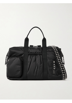 Anya Hindmarch - Inflight Maxi Studded Leather-trimmed Econyl® Weekend Bag - Black - One size