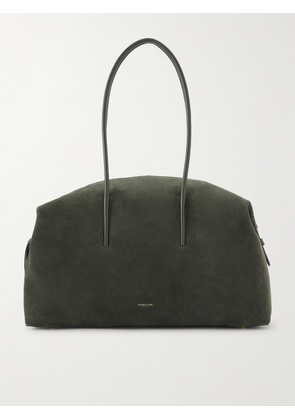 DeMellier - The Stockholm Leather-trimmed Suede Tote Bag - Green - One size