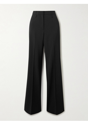 Sportmax - Grain De Poudre Wool Wide-leg Pants - Black - UK 4,UK 6,UK 8,UK 10,UK 12,UK 14,UK 16