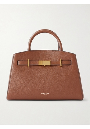 DeMellier - The Hudson Small Textured-leather Tote - Brown - One size