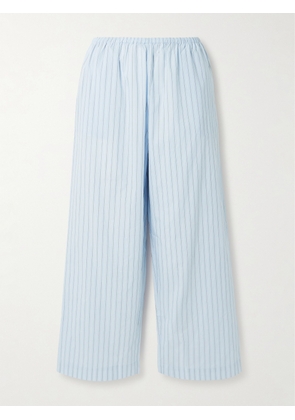 Deiji Studios - Ease Striped Organic Cotton-poplin Pajama Pants - Blue - xx small,x small,small,medium,large