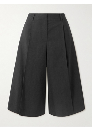 TWP - Stefens Pleated Wool Culottes - Gray - US0,US2,US4,US6,US8,US10,US12