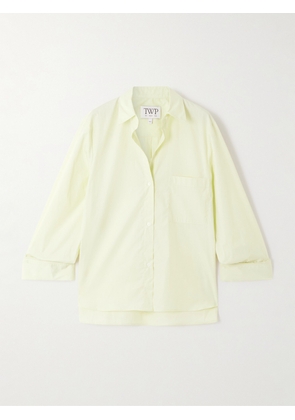 TWP - Next Morning Cotton-poplin Shirt - Yellow - XXS,XS/S,M/L