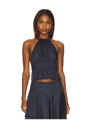 LIONESS Legacy Halter Top in Navy. Size L. Also in XXS, XS, S, M, XL, XXL.