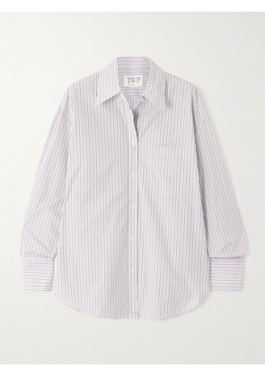 TWP - Big Joe Striped Cotton-poplin Shirt - Blue - XXS,XS/S,M/L