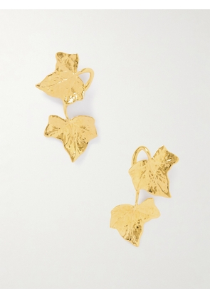 Oscar de la Renta - Vines Gold-tone Earrings - One size