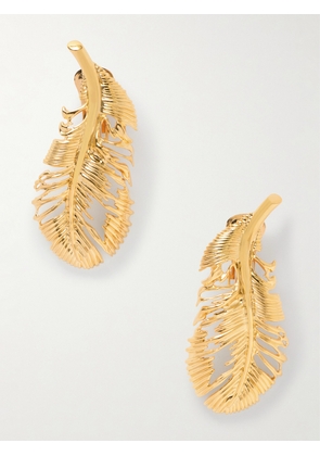 Oscar de la Renta - Gold-tone Clip Earrings - One size