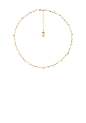 MIRANDA FRYE Cora Necklace in Metallic Gold.