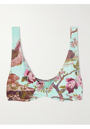 SKIMS - + Roberto Cavalli Signature Swim Plunge Triangle Top - Fagianella - Multi - XXS,XS,S,M,L,XL,2XL