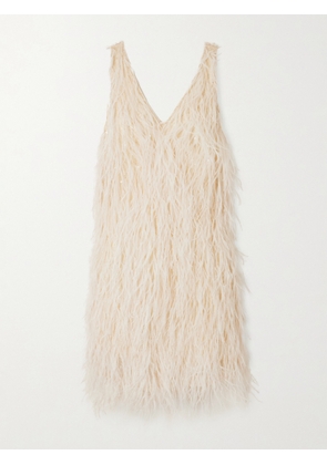 TWP - Embellished Mesh Mini Dress - Ivory - US0,US2,US4,US6,US8