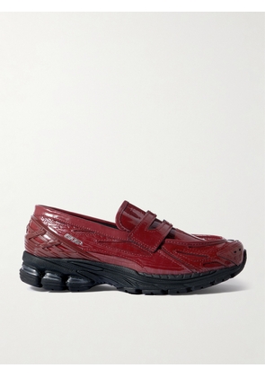 New Balance - 1906l Leather And Rubber-trimmed Mesh Slip-on Sneakers - Burgundy - US4,US4.5,US5,US5.5,US6,US6.5,US7,US7.5,US8,US8.5,US9,US9.5,US10,US10.5,US11