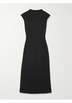 Max Mara - Fatto Paneled Stretch-jersey Midi Dress - Black - x small,small,medium,large,x large