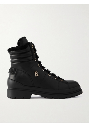 BOGNER - St. Moritz Embellished Shearling-lined Leather Ankle Boots - Black - IT35,IT36,IT37,IT38,IT39,IT40,IT41,IT42