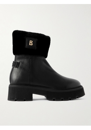 BOGNER - Turin 6 Shearling-trimmed Textured-leather Ankle Boots - Black - IT35,IT36,IT37,IT38,IT39,IT40,IT41,IT42