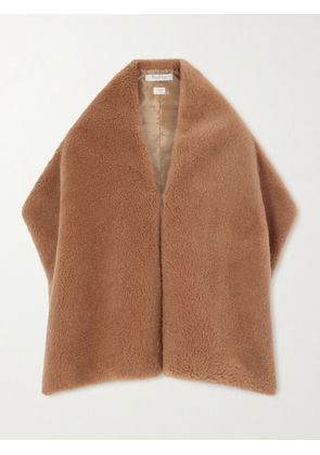 Max Mara - Camel Hair And Silk-blend Fleece Scarf - Neutrals - One size