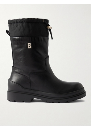BOGNER - St. Moritz Shell-trimmed Shearling-lined Leather Ankle Boots - Black - IT35,IT36,IT37,IT38,IT39,IT40,IT41,IT42