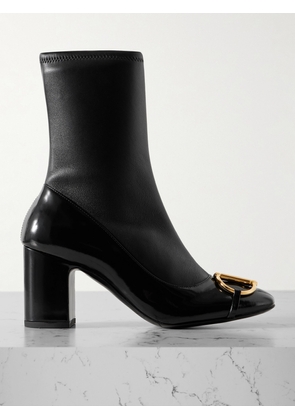 Gucci - Horsebit-detailed Paneled Leather Ankle Boots - Black - IT36,IT37,IT38,IT39,IT40,IT40.5,IT41