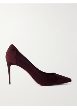 Christian Louboutin - Sporty Kate 85 Suede Pumps - Burgundy - IT36,IT36.5,IT37,IT37.5,IT38,IT38.5,IT39,IT39.5,IT40,IT40.5,IT41,IT41.5,IT42