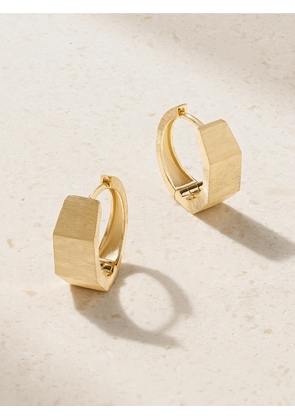 Marie Lichtenberg - Ecrou Large 18-karat Gold Hoop Earrings - One size