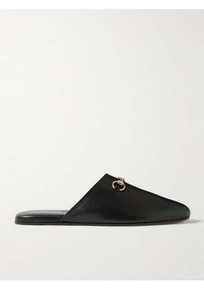 Gucci - Horsebit-detailed Leather Slippers - Black - IT36,IT37,IT37.5,IT38,IT38.5,IT39,IT39.5,IT40,IT41