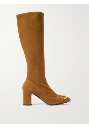 Gucci - Horsebit-detailed Suede Knee Boots - Brown - IT36,IT37,IT38,IT38.5,IT39,IT40,IT41