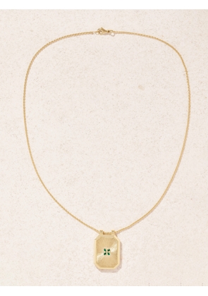 Marie Lichtenberg - Luck Scapular 18-karat Gold Emerald Necklace - One size