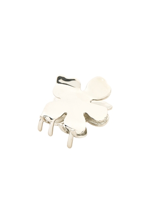 Lele Sadoughi Lily Claw Clip in Metallic Silver.