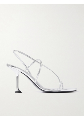 Proenza Schouler - Tee Mirrored-leather Slingback Sandals - Silver - IT37,IT38,IT38.5,IT39,IT39.5,IT40,IT40.5,IT41,IT42